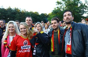 VOLG BELGIË - TUNESIË OP GROOT SCHERM TIJDENS GENK ON STAGE!
